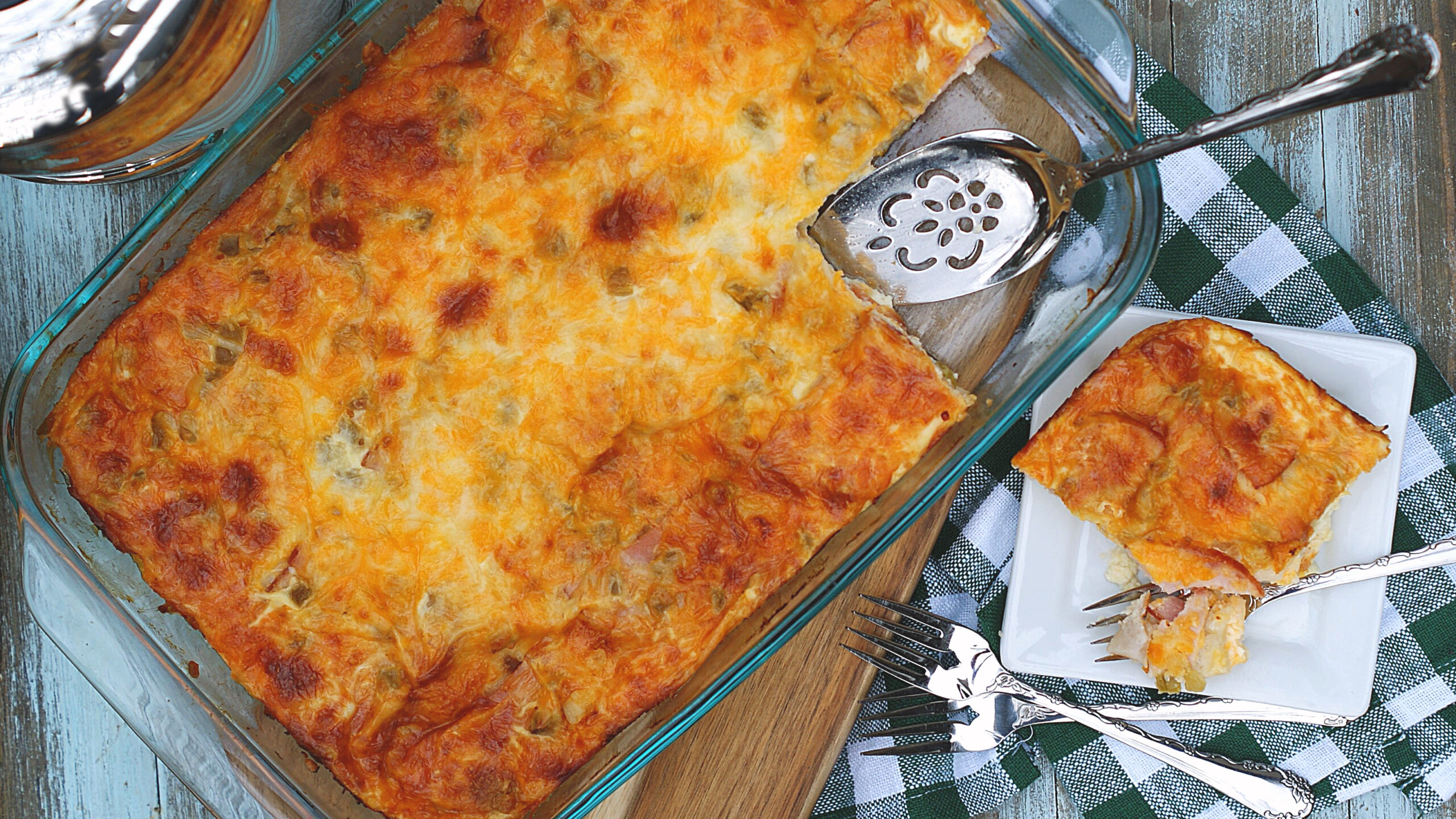 Overnight Green Chile Breakfast Strata Southern Discourse