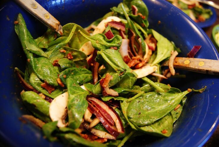 Image for Hot Bacon Dressing for A Spinach Salad