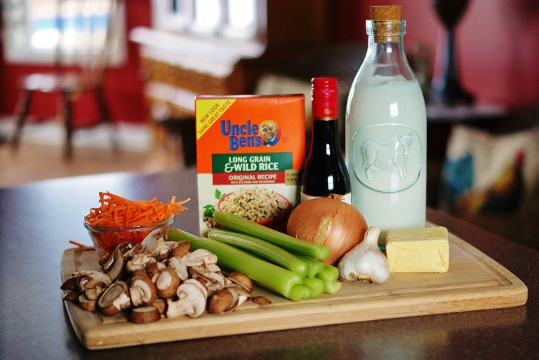 Rustic Creamy Wild Rice and Chicken Portobello Soup Southern Discourse