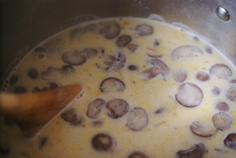Rustic Creamy Wild Rice and Chicken Portobello Soup Southern Discourse