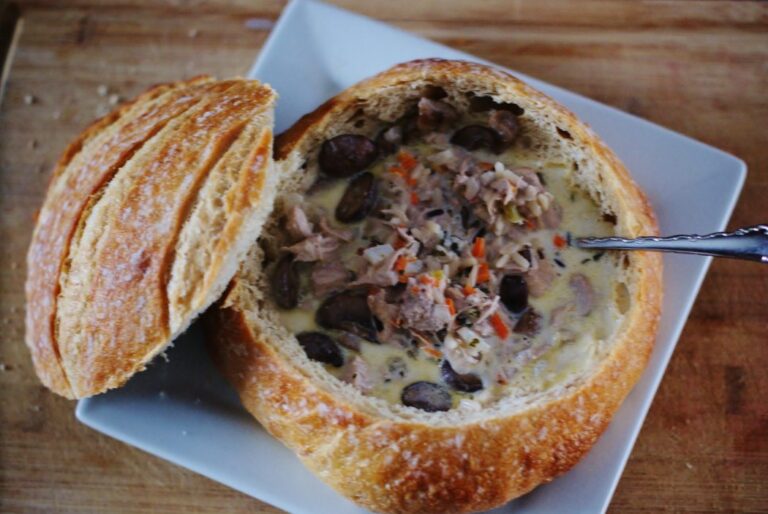 Rustic Creamy Wild Rice and Chicken Portobello Soup Southern Discourse