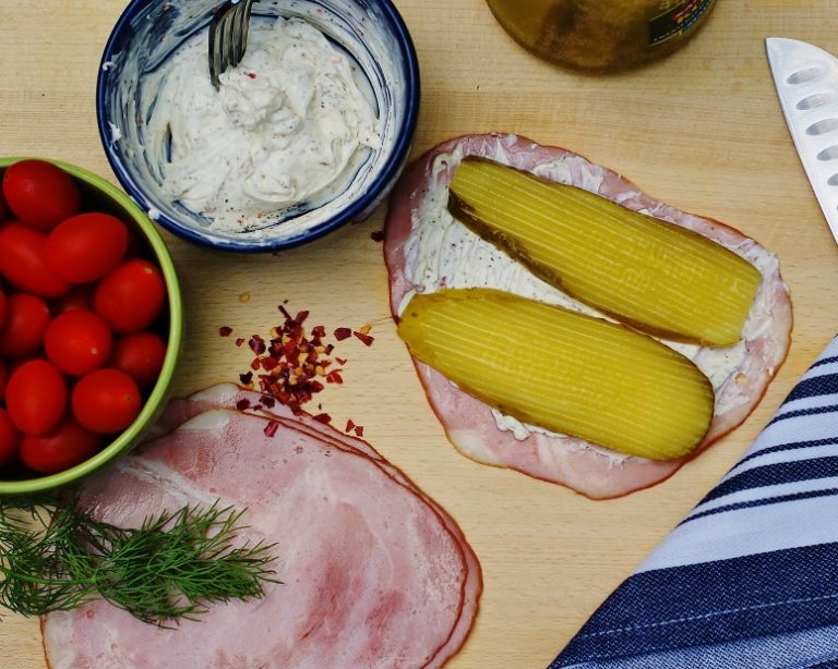 Ham & Dill Pickle Pinwheels with a Spicy Kick Southern Discourse