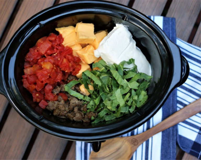 Queso Dip with Collard Greens & Sausage Southern Discourse