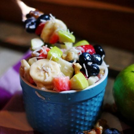 CLassic Fruit Salad with Old Fashioned Sauce