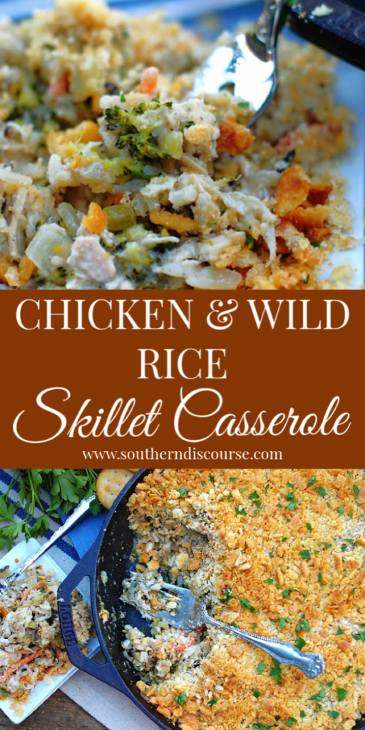Chicken & Wild Rice Skillet Casserole Southern Discourse
