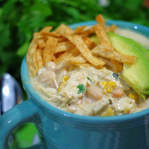 Out of This World Cream Cheese Chicken Chili