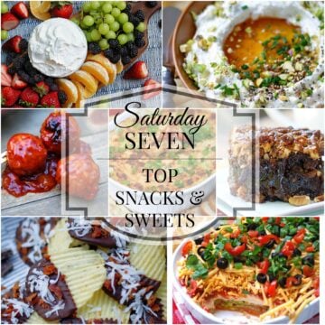 Snacks & sweets title collage