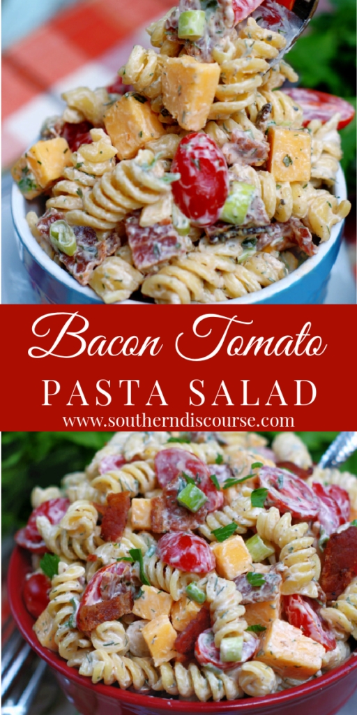 Bacon Tomato Pasta Salad - Southern Discourse