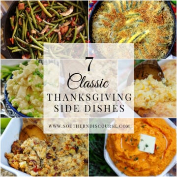 7 classic Thanksgiving side dishes to make ahead and serve on the big day. From Horseradish Mashed Potatoes, to Sweet Potatoes, Cornbread Dressings, to Green Beans, Thanksgiving is all about the sides!