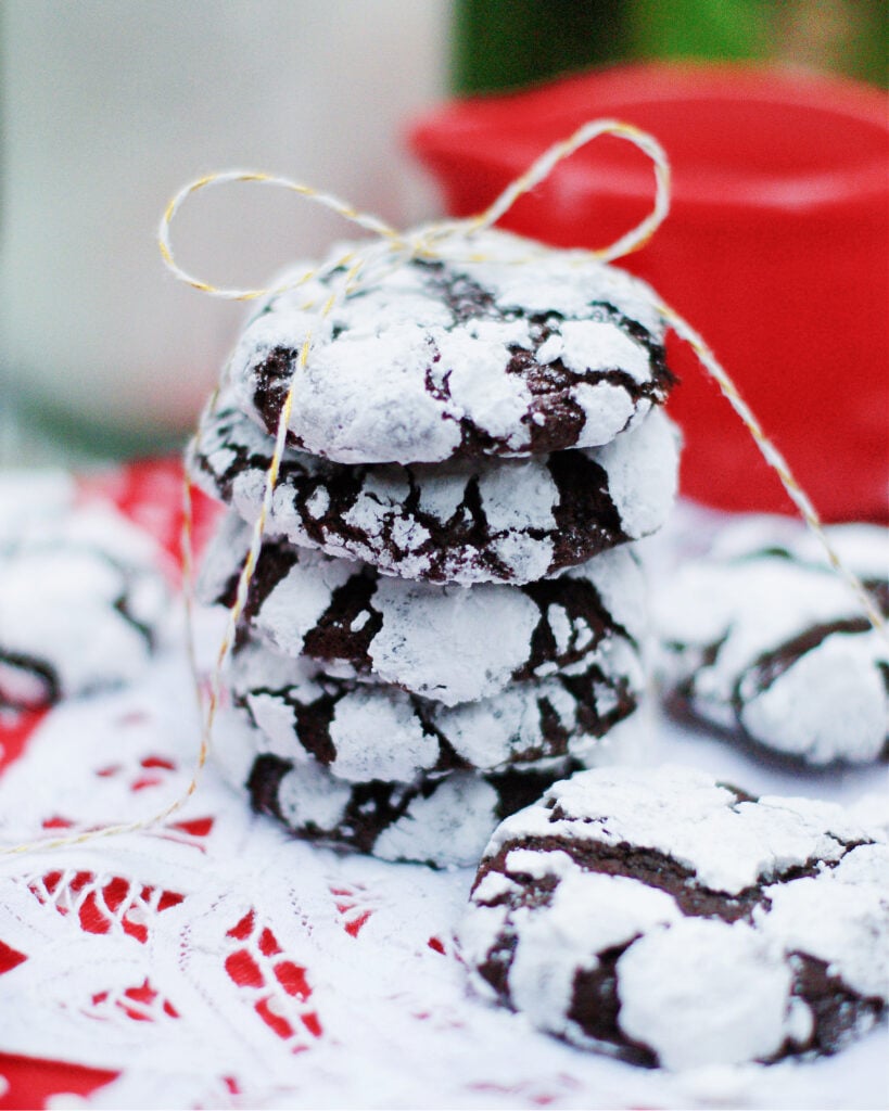 Fudgy Chocolate Crinkle Cookies Southern Discourse