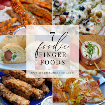 7 delicious finger food recipes for appetizers, parties, buffets, game days or family fun nights.