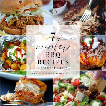 7 winter BBQ dishes you can enjoy right now. Easy kitchen or crock pot recipes that whip up delicious BBQ recipes you can enjoy all year long.
