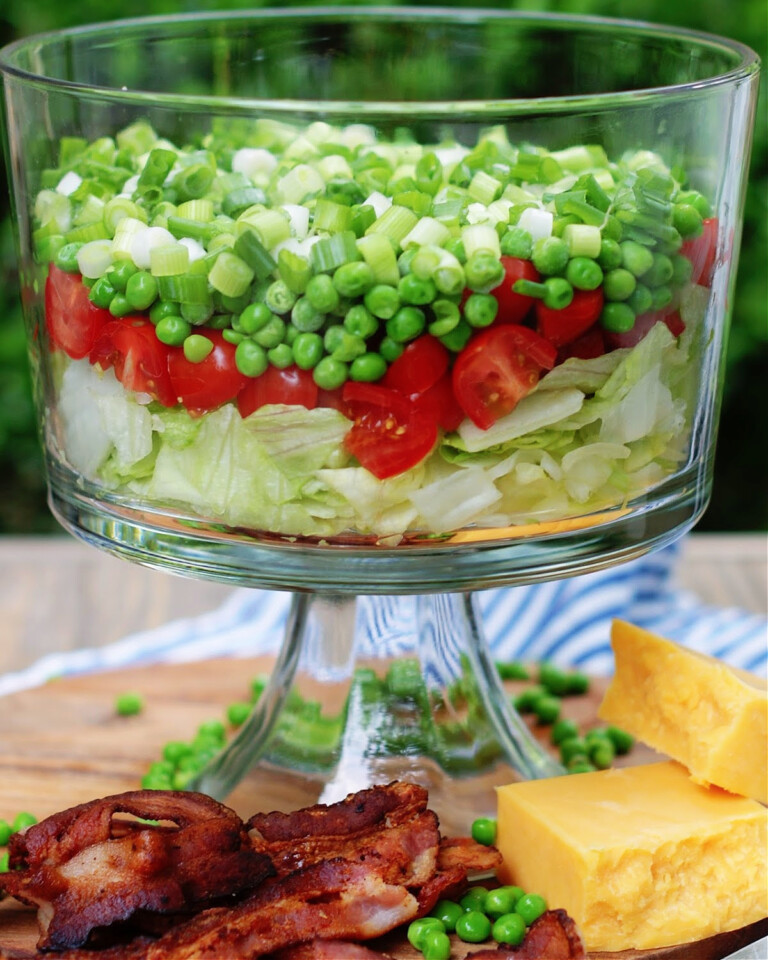 Classic 7 Layer Pea Salad Southern Discourse