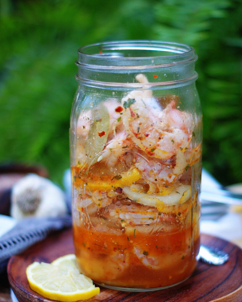Louisiana Pickled Shrimp In a Jar Southern Discourse