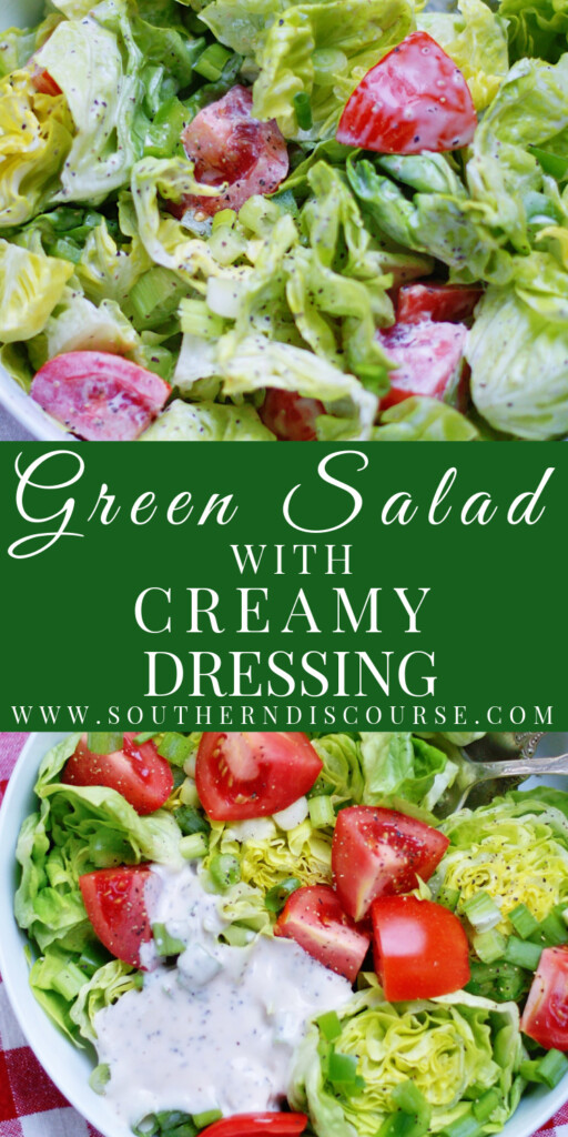 Green Salad with Creamy Mayo Vinaigrette Southern Discourse