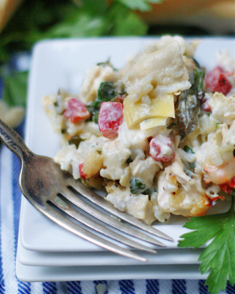 Creamy Spinach Artichoke Chicken Casserole Southern Discourse