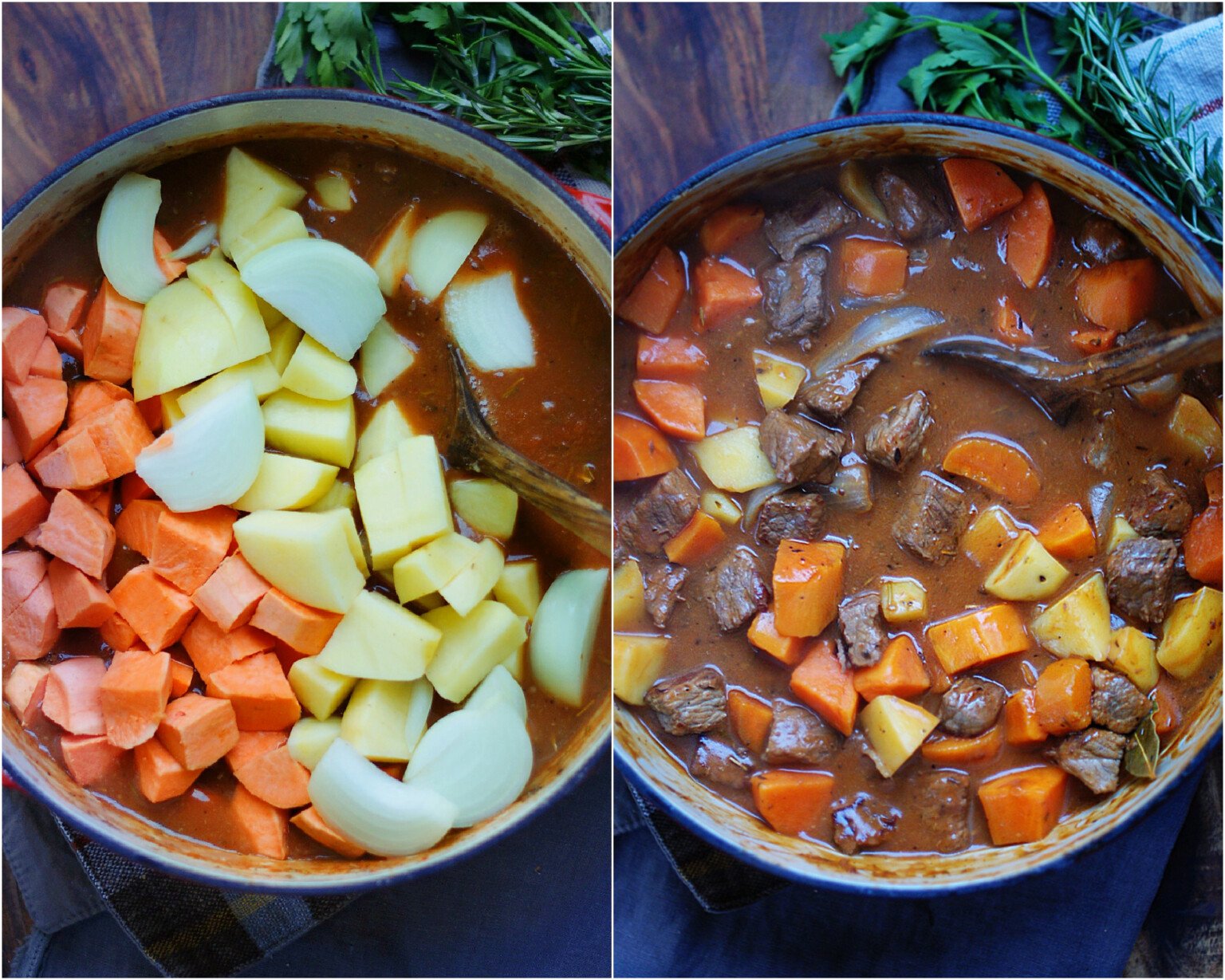 Homemade Beef Stew with Sweet Potatoes Southern Discourse