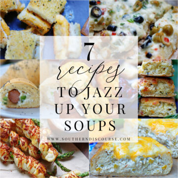 soup toppings and sides recipe collage