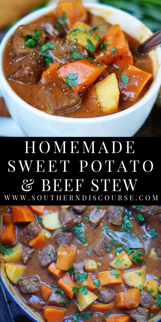 Homemade Beef Stew with Sweet Potatoes Southern Discourse
