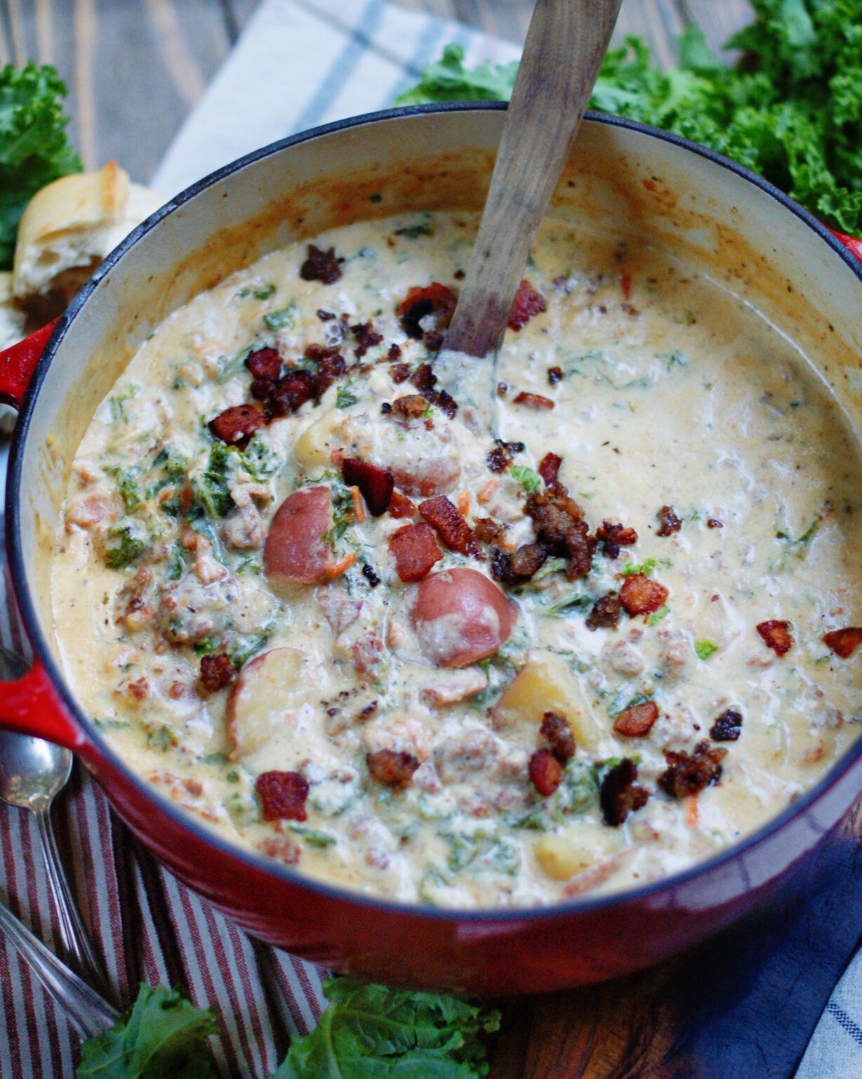 Hearty Sausage Potato Kale Soup Southern Discourse