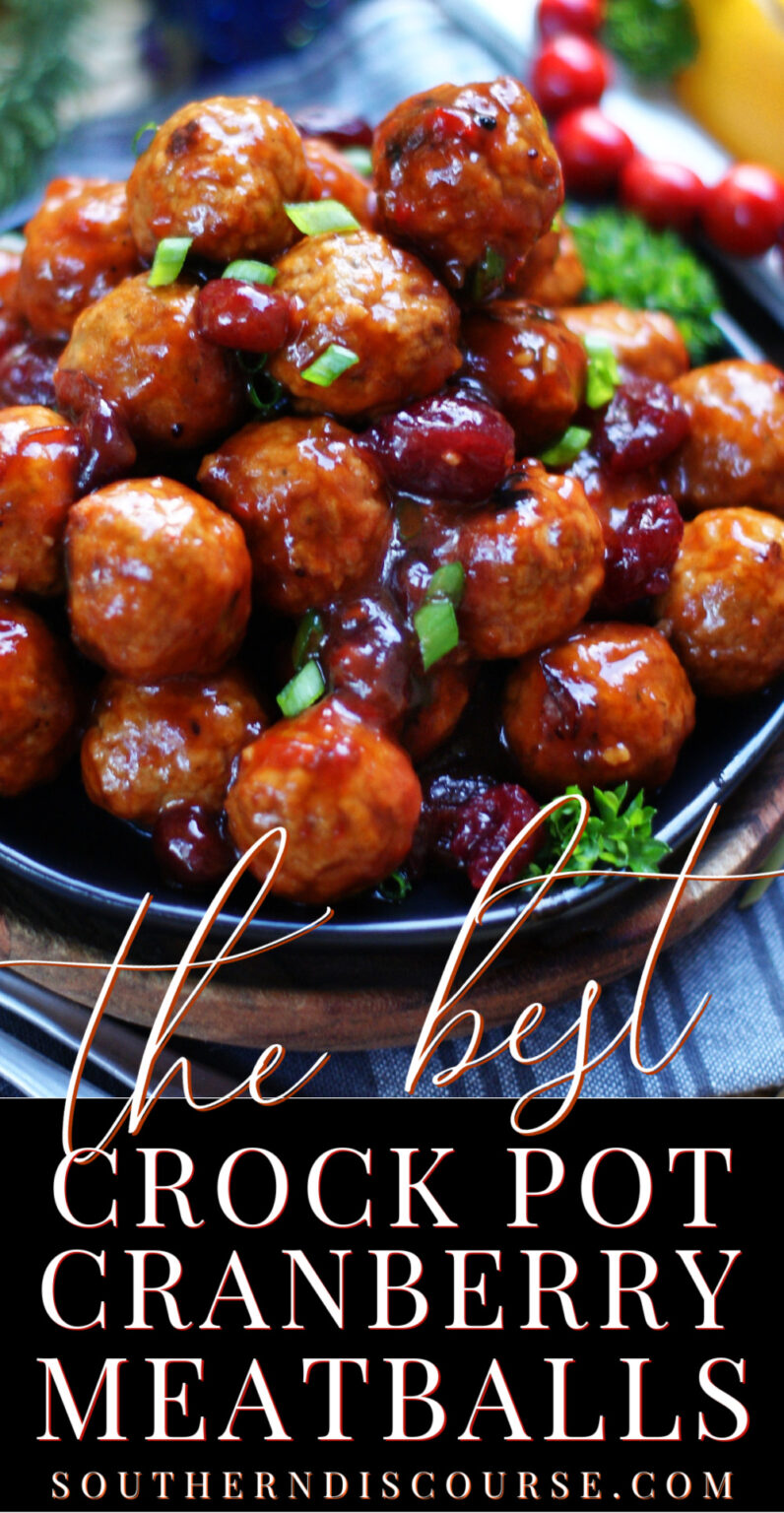 Best Crock Pot Cranberry Meatballs - Southern Discourse