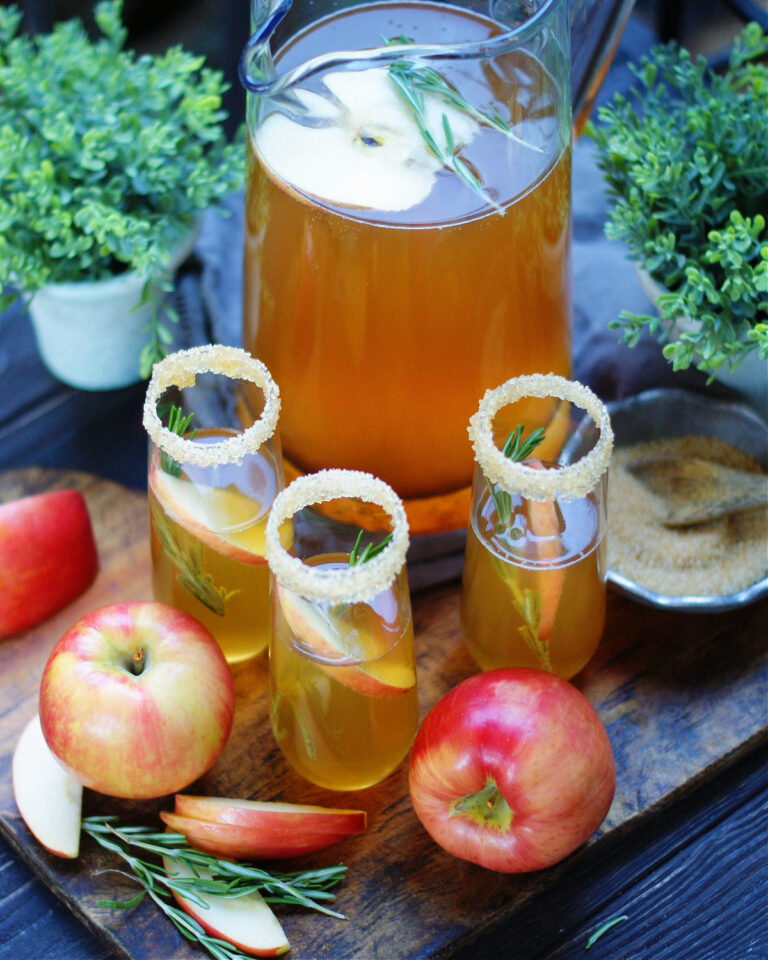 Sparkling Rosemary Apple Cider Southern Discourse