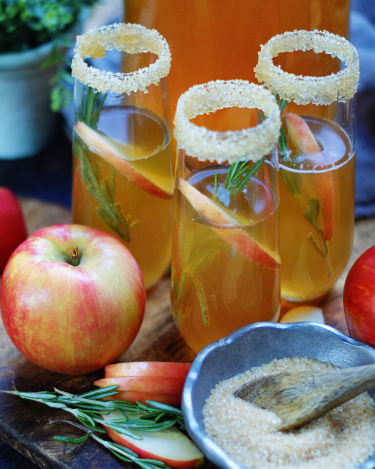 Sparkling Rosemary Apple Cider Southern Discourse