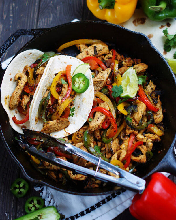 Tex Mex Skillet Chicken Fajitas Southern Discourse