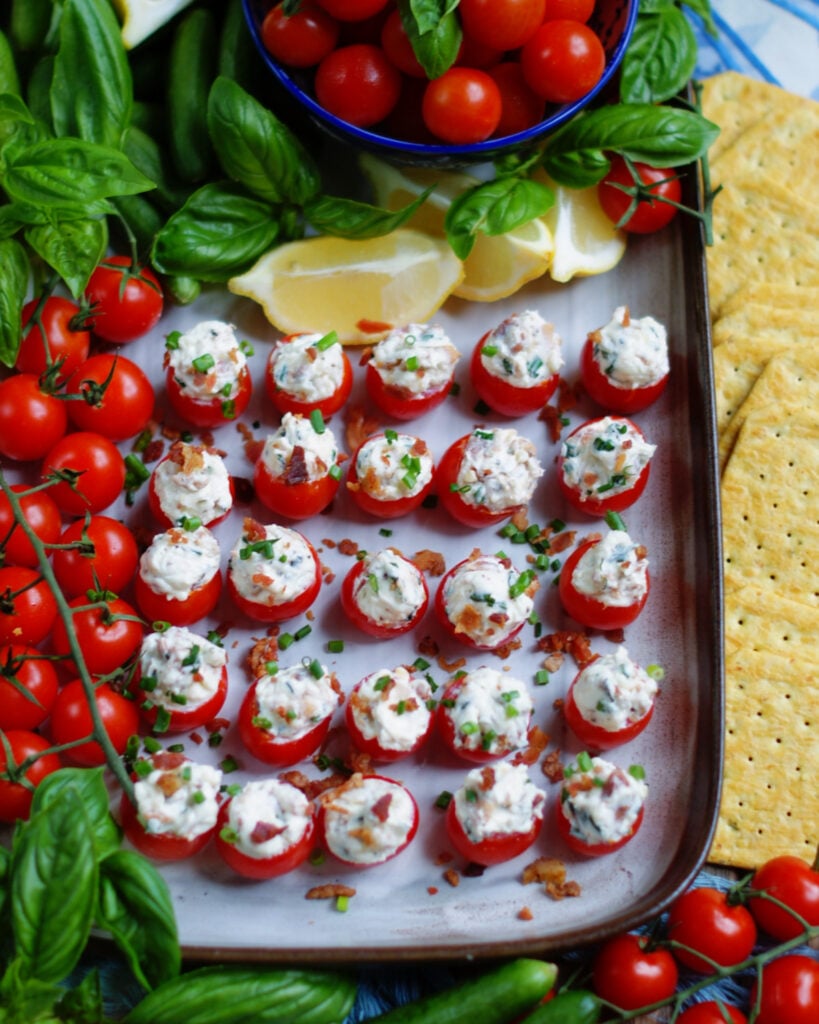 Bacon Cream Cheese Stuffed Tomatoes Southern Discourse