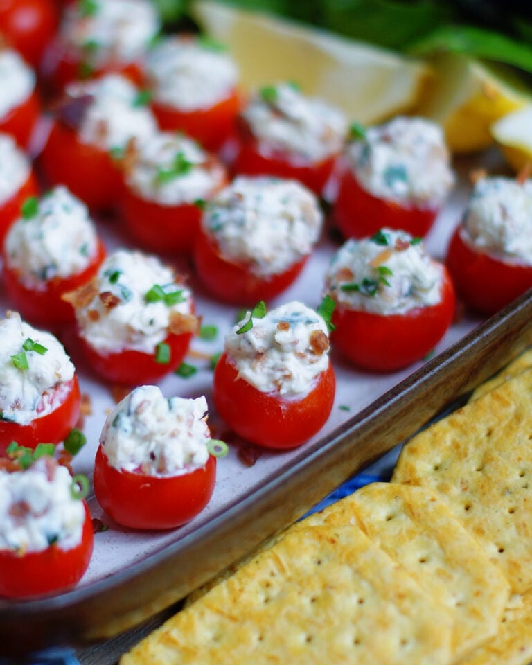 Bacon Cream Cheese Stuffed Tomatoes Southern Discourse