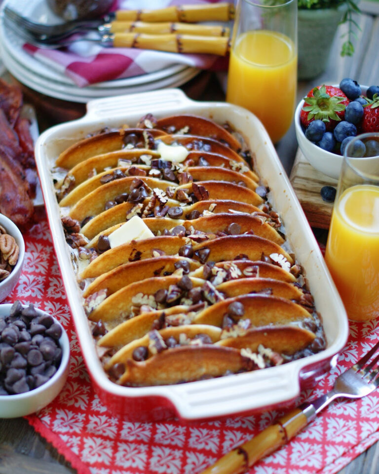 Chocolate Chip Pancake Casserole Southern Discourse