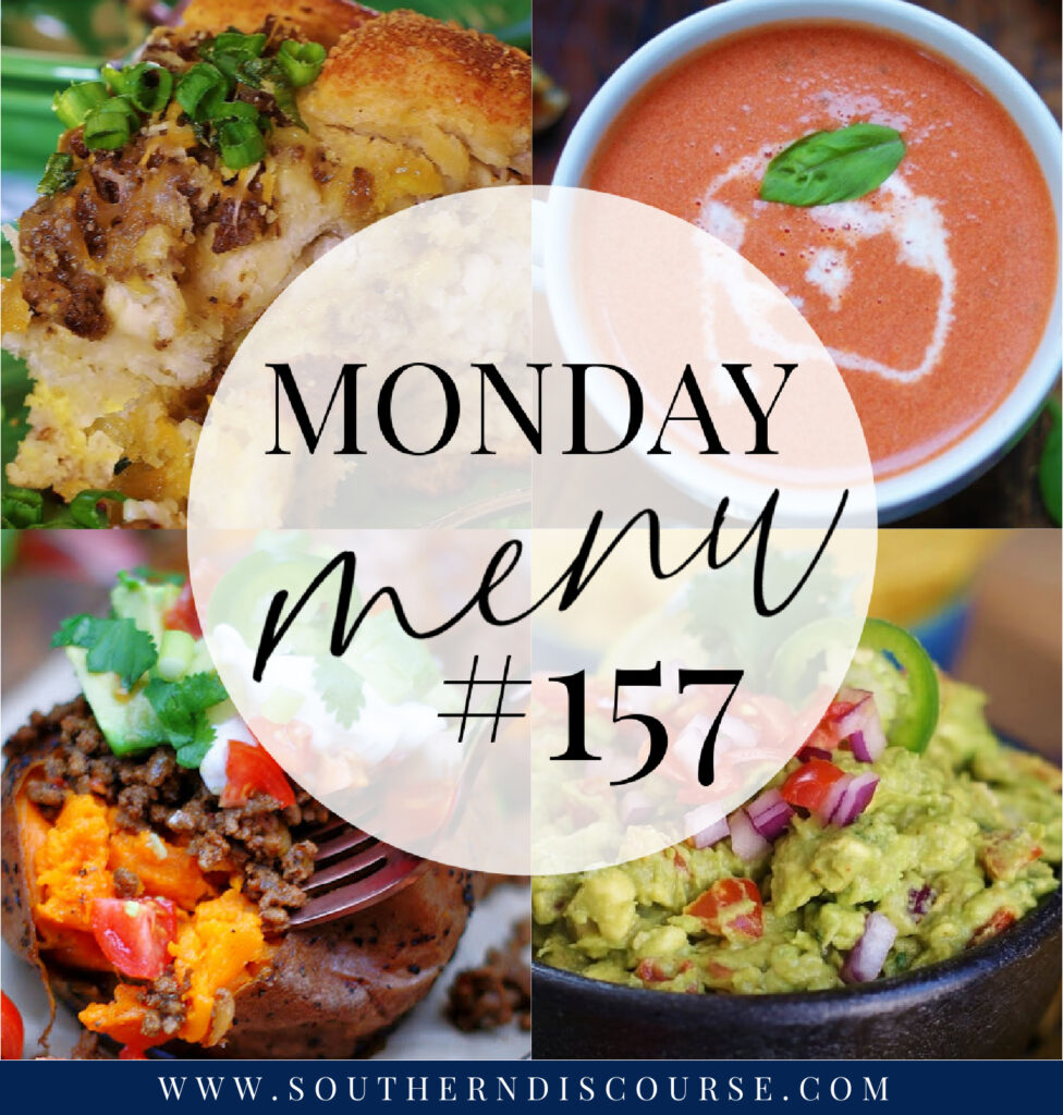 Monday Menu #157- Tomato Soup & Taco Stuffed Sweet Potatoes - Southern ...