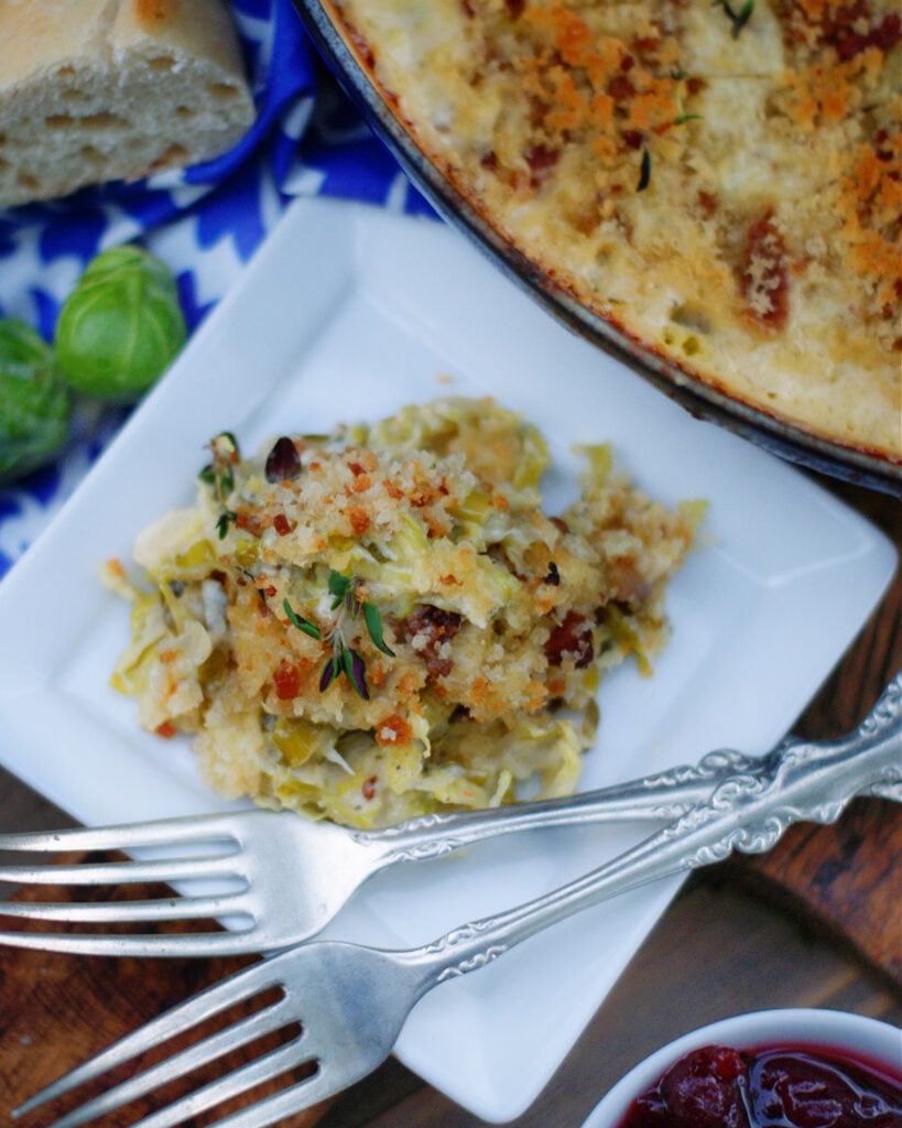 Creamy Brussels Sprouts Au Gratin Southern Discourse