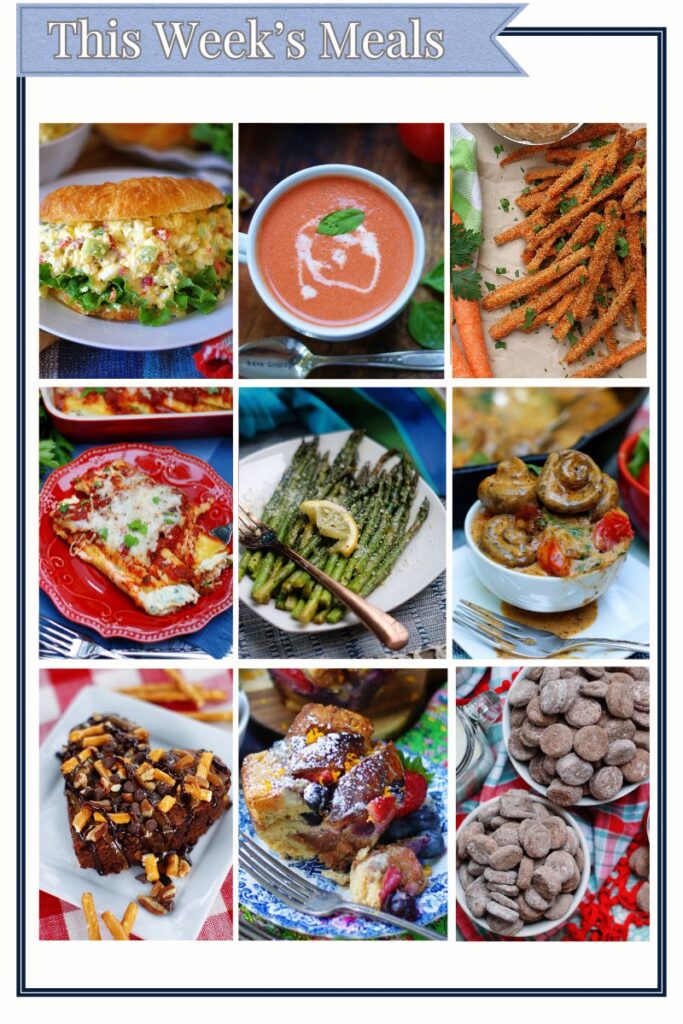 Monday Menu #205- Egg Salad + Romantic Manicotti - Southern Discourse