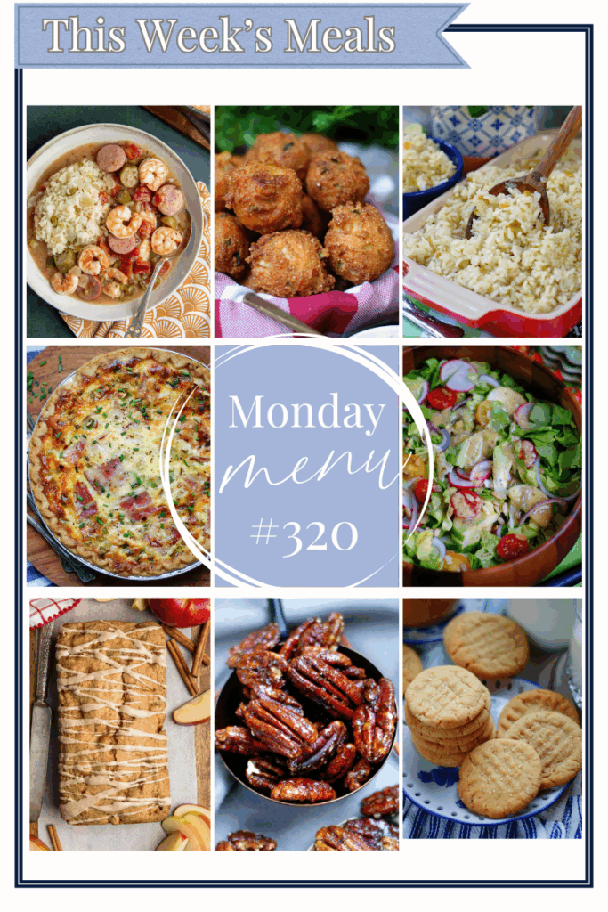 9 grid photo collage showcasing all of the recipes featured in this week's meal plan ideas.