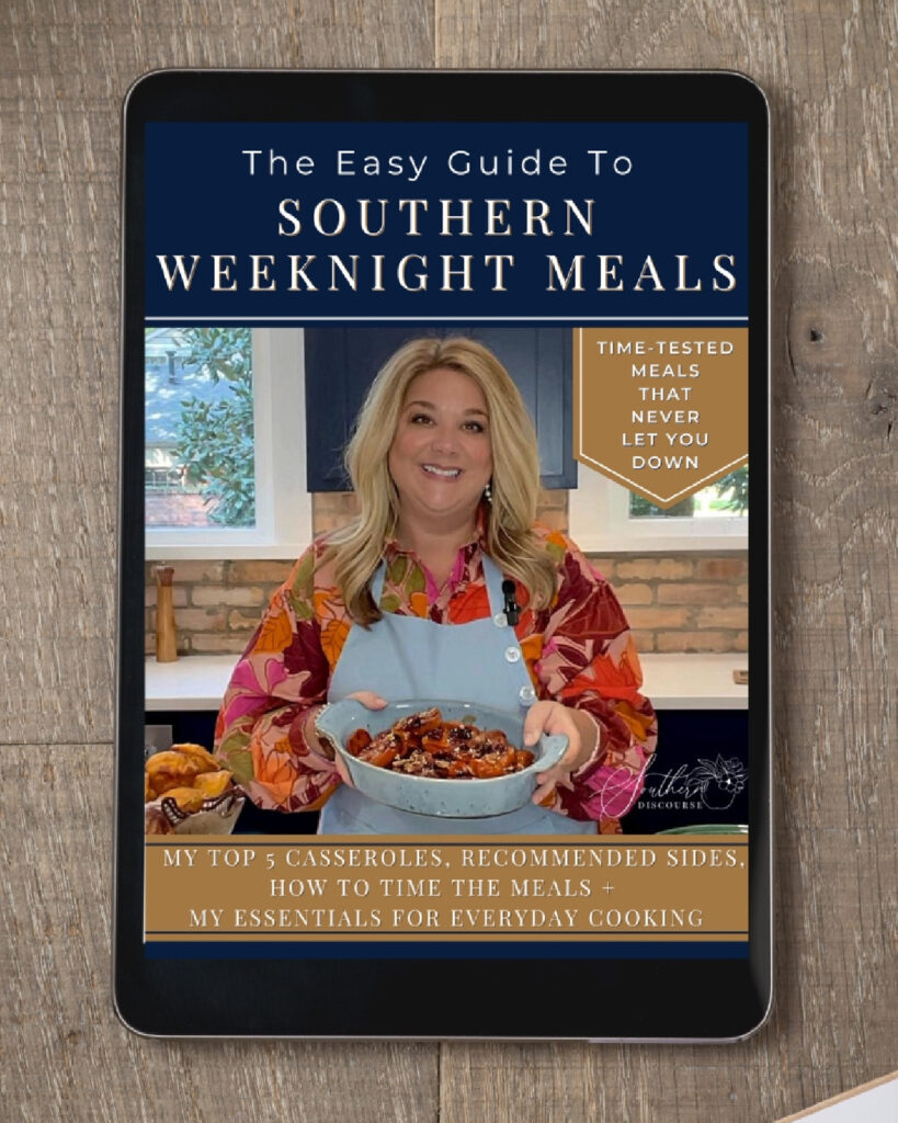 The title cover for the ebook The Easy Guide to Southern Weeknight Meals.
