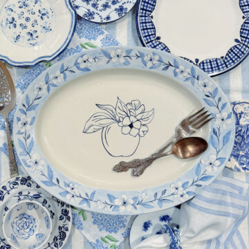 Apple Blossom Serving Platter
