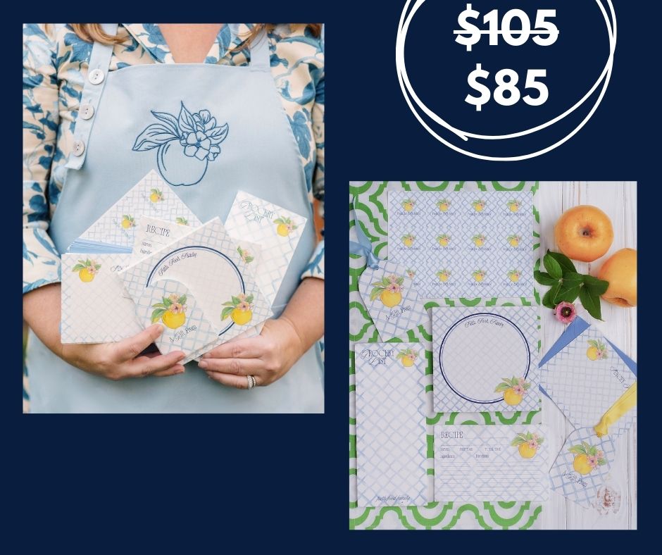 Recipe cards, grocery lists, kitchen gift tags and stickers on sale.