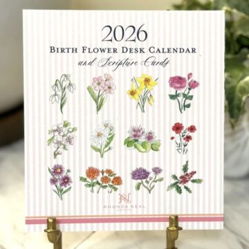 Birth Flower Desk Calendar by Rhonda Neal Shoppe